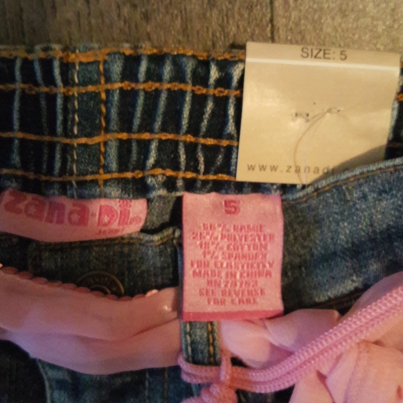 NWT ZANA DI.BO HO Girls Pink Silky bow Belt ls - Picture 7 of 8